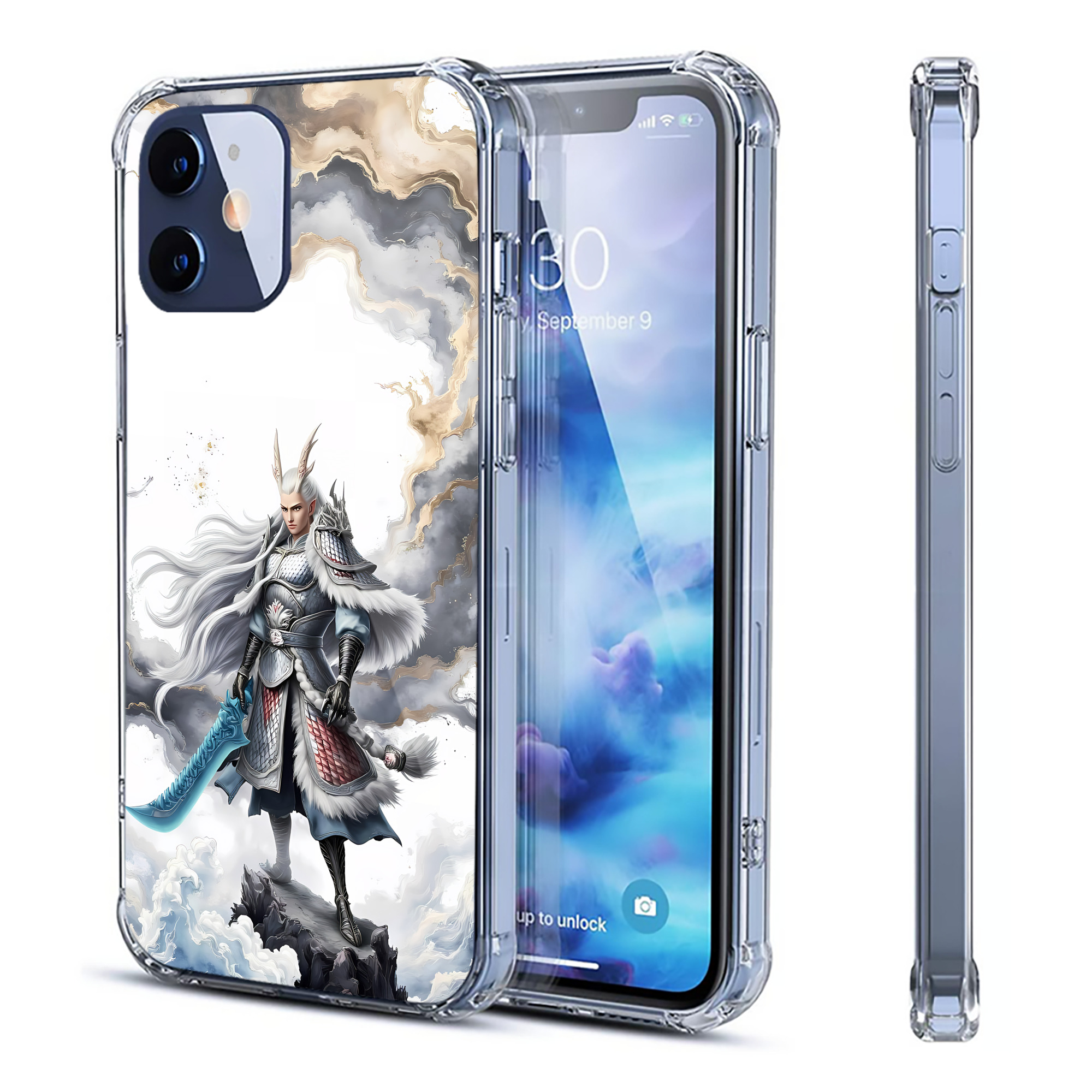 （画像用） Ne Zha 2 ナタ 魔童の大暴れ 【iPhone 12シリーズ対応】透明スマホケース（クリアソフトケース）